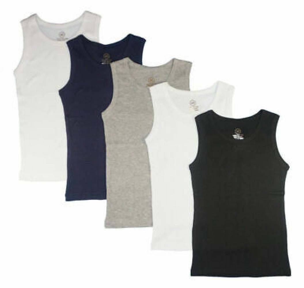Pajama R Us 12 Pieces Pack Women's Ribbed 100% Cotton Tank Tops